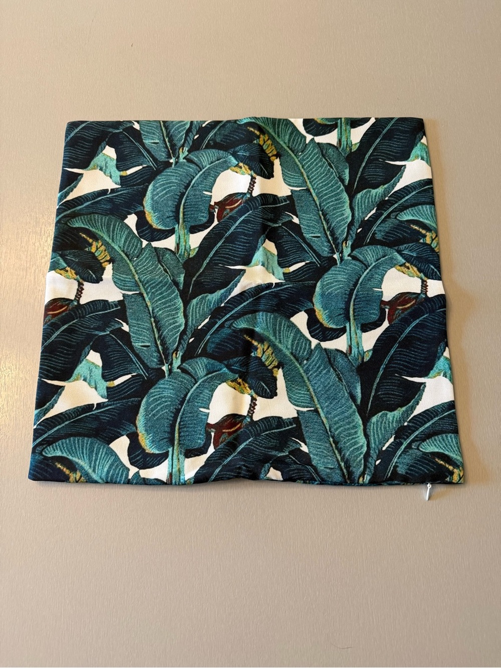 Tropical Banana Leaf Decorative Pillow Cover
